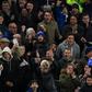 Chelsea's midfielder Eden Hazard (R) celebrates after scoring on November 5, 2016