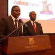 Addressing the guests at the event is Mr. Charles Graham Mensah (Chief Business Development Officer of GLICO General) and Mr. Alfred Ofori-Kuragu (Managing Director of GLICO General)