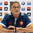 France coach Guy Noves announces his starting line-up for the upcoming Six Nations clash against Ireland, during a press conference in Nice, on February 23, 2017
