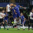 Tottenham Hotspur's Harry Kane (CL) and Chelsea's Diego Costa (CR) go head to head at Stamford Bridge