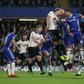 Tottenham Hotspur's Harry Kane (CL) and Chelsea's Diego Costa (CR) go head to head at Stamford Bridge