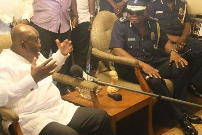 The IGP made this known when he paid a courtesy call on Mr Akufo-Addo to congratulate him for his electoral victory.