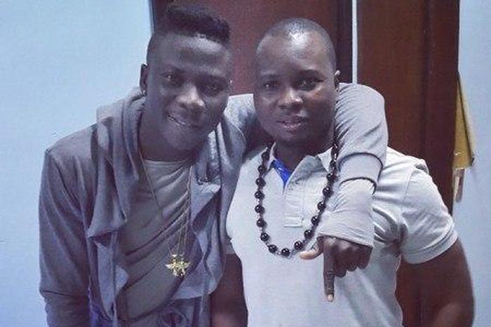 Stonebwoy and his manager Karl Gid
