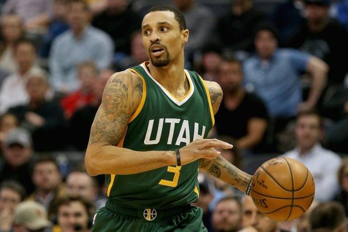George Hill scores 20 points as the Utah Jazz beat the Golden State Warriors 105-99