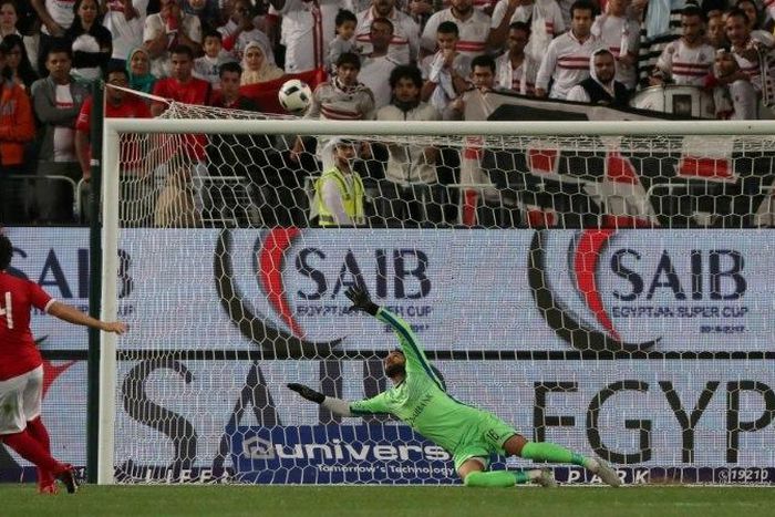 Al-Ahly captain Hossam Ghaly (L) in action against Zamalek: the team have won the CAF Chanpions League a record 19 times