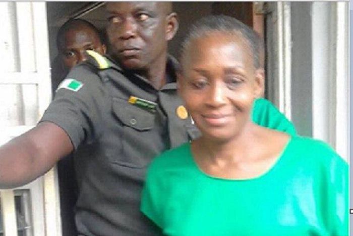 Kemi Olunloyo, seen in a prison uniform. was released on Monday, January 22, 2018.
