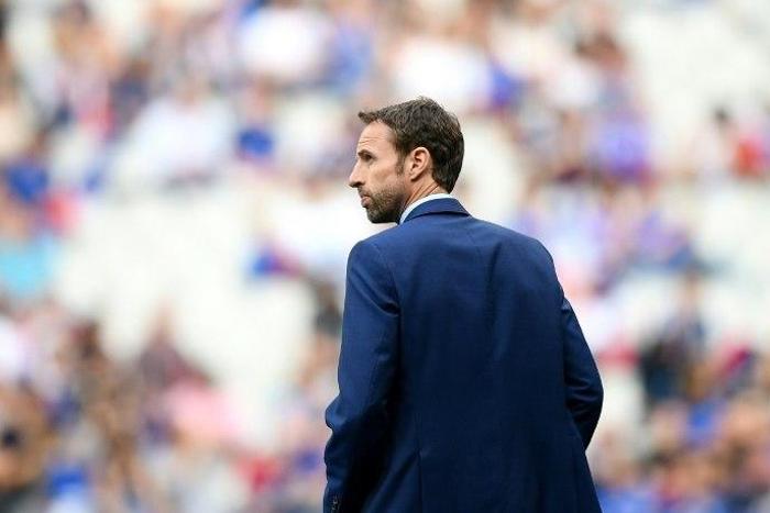 England's coach Gareth Southgate walks on the pitch ahead of the international friendly football match between France and England at the Stade de France stadium June 13, 2017
