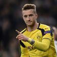 Dortmund's midfielder Marco Reus celebrates a goal during the UEFA Champions League football match Real Madrid CF vs Borussia Dortmund at the Santiago Bernabeu stadium in Madrid on December 7, 2016