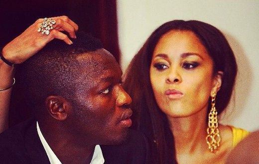 Sulley Muntari and Menaye Donkor