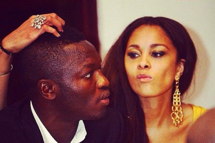 Sulley Muntari and Menaye Donkor