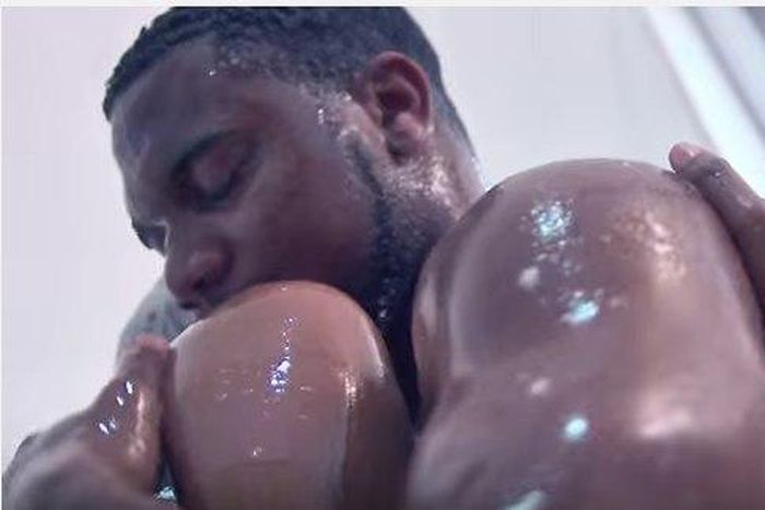 Scene from "Any Other Man" featuring Yvonne Nelson and Kunle Rhemmy