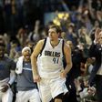Dirk Nowitzki became only the sixth player in NBA history to reach 30,000 career points with a fadeaway jump shot in the second quarter against the Los Angeles Lakers