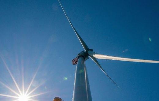 A wind turbine