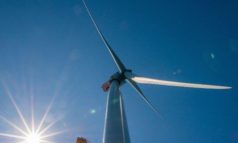 A wind turbine