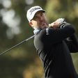 Scott Piercy tees off on the 14th hole during round one of the Safeway Open at the North Course of the Silverado Resort and Spa on October 13, 2016 in Napa, California