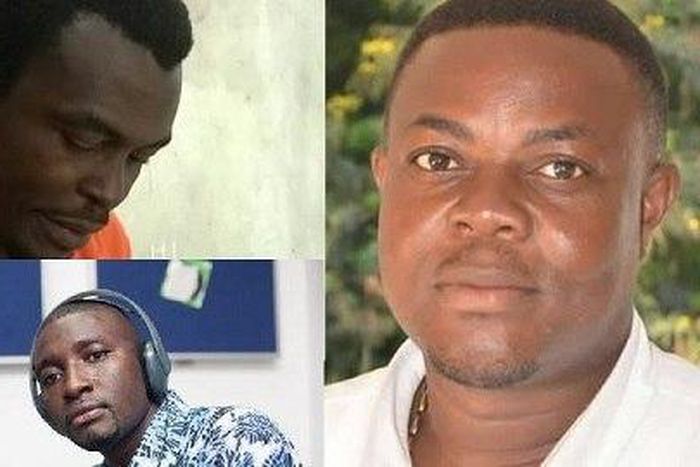 Alistair Nelson (top left), Godwin Ako Gunn (R) and Salifu Masse (bottom left)