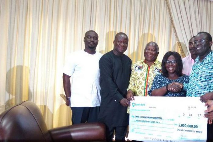 Chamber of Mines donates GH2m towards Ghana at 60 celebrations
