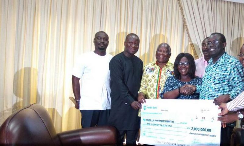 Chamber of Mines donates GH2m towards Ghana at 60 celebrations