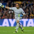 Manchester City's Chilean goalkeeper Claudio Bravo throws the ball during the UEFA Champions League football match FC Barcelona vs Manchester City at the Camp Nou stadium in Barcelona on October 19, 2016