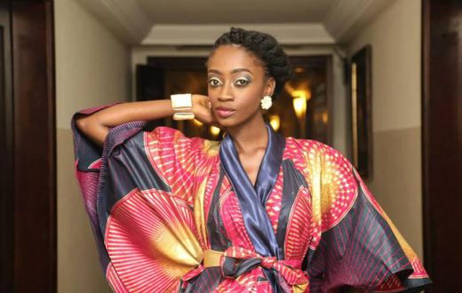 Adomaa in an African print