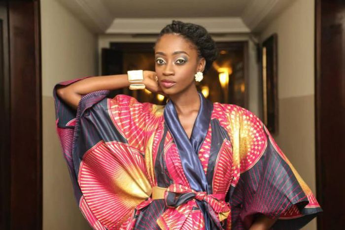 Adomaa in an African print