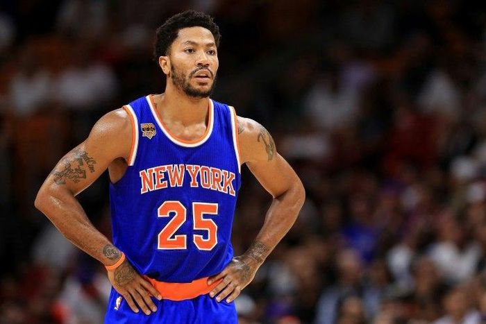 Derrick Rose, pictured in December 2016, angered the Knicks management after disappearing without notifying team officials or explaining his absence
