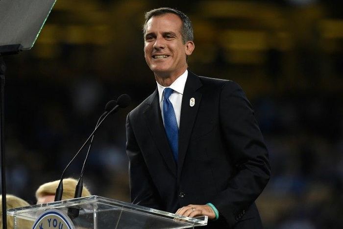 Los Angels Mayor Eric Garcetti told the Association of National Olympic Committees' General Assembly, "My vision of America is a country that is informed by the Olympic vision"