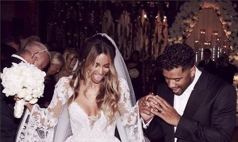 First photo from Ciara and Russell Wilson's wedding