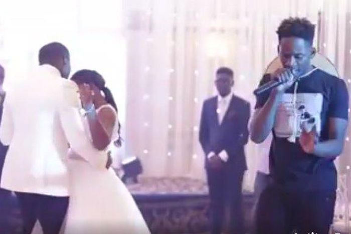Mr Eazi surprises bride with dazzling performance