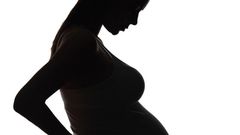 Silhouette for pregnant woman.