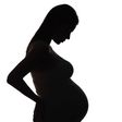 Silhouette for pregnant woman.