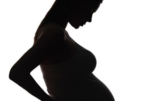Silhouette for pregnant woman.