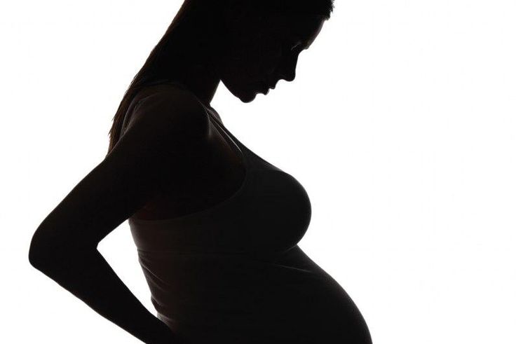 Silhouette for pregnant woman.