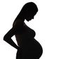 Silhouette for pregnant woman.