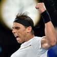 Spain's Rafael Nadal celebrates victory against Marcos Baghdatis of Cyprus in the second round of the Australian Open in Melbourne