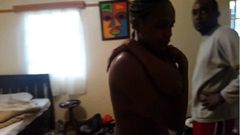 The cheating woman busted by her husband