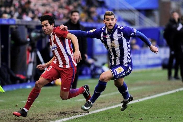 A sexual assault complaint case against Theo Hernandez (R), pictured during a Spanish league football match on January 28, 2017, was dismissed by a court in the southern city of Marbella