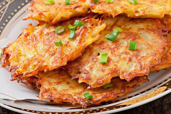 Cheese potato pancakes