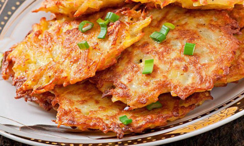 Cheese potato pancakes