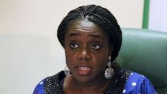 Nigeria's Finance Minister Kemi Adeosun speaks after the inauguration of the Efficiency Unit during an exclusive interview with Reuters in Abuja, Nigeria, November 30, 2015.