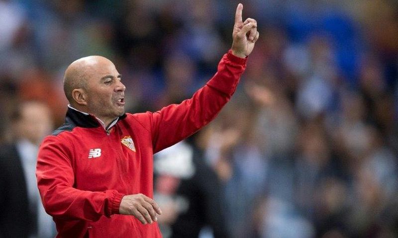 Sevilla's Argentine coach Jorge Sampaoli