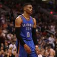 Russell Westbrook scored 40 points, grabbed 13 rebounds and provided 10 assists as the Oklahoma City Thunder fell to a 113-101 home loss against the Charlotte Hornets, at Chesapeake Energy Arena in Oklahoma City, on April 2, 2017