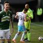 Liam Ridgewell #24 of Portland Timbers has some words with the side judge during the second half of the game against the Columbus Crew in Portland, Oregon