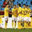 China's Guangzhou Evergrande players celebrate after scoring a goal during an AFC Champions League match in Pohang, South Korea