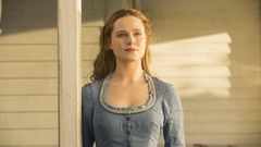 Evan Rachel Wood as Dolores Abernathy in "Westworld"