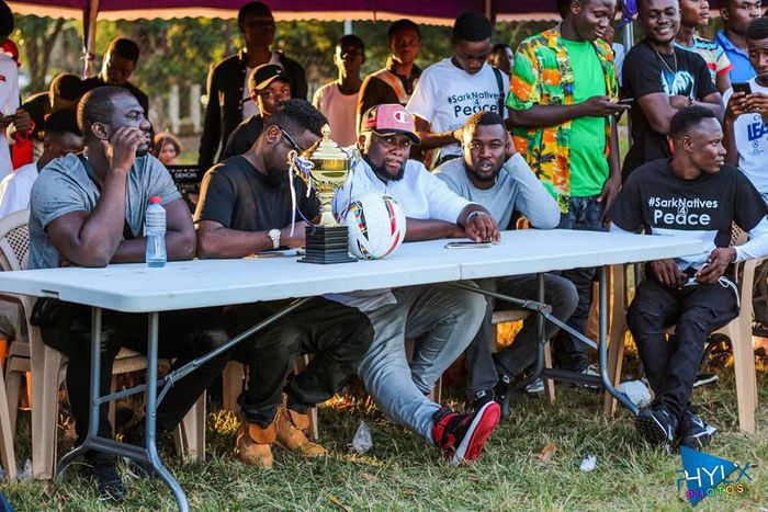 Sarkodie and his crew at SarkNatives 4 Peace Fun Games