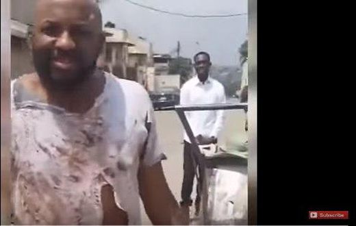 Banky W turns mad man on set