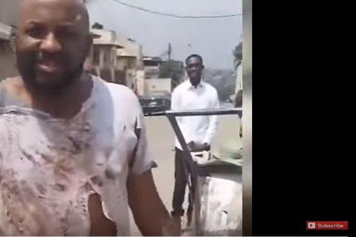 Banky W turns mad man on set