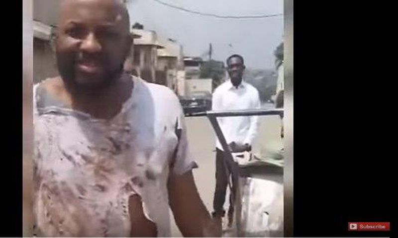 Banky W turns mad man on set