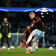 Manchester City's Kevin De Bruyne warms up ahead of their UEFA Champions League round of 16 1st leg match against Monaco, at the Etihad Stadium in Manchester, on February 21, 2017